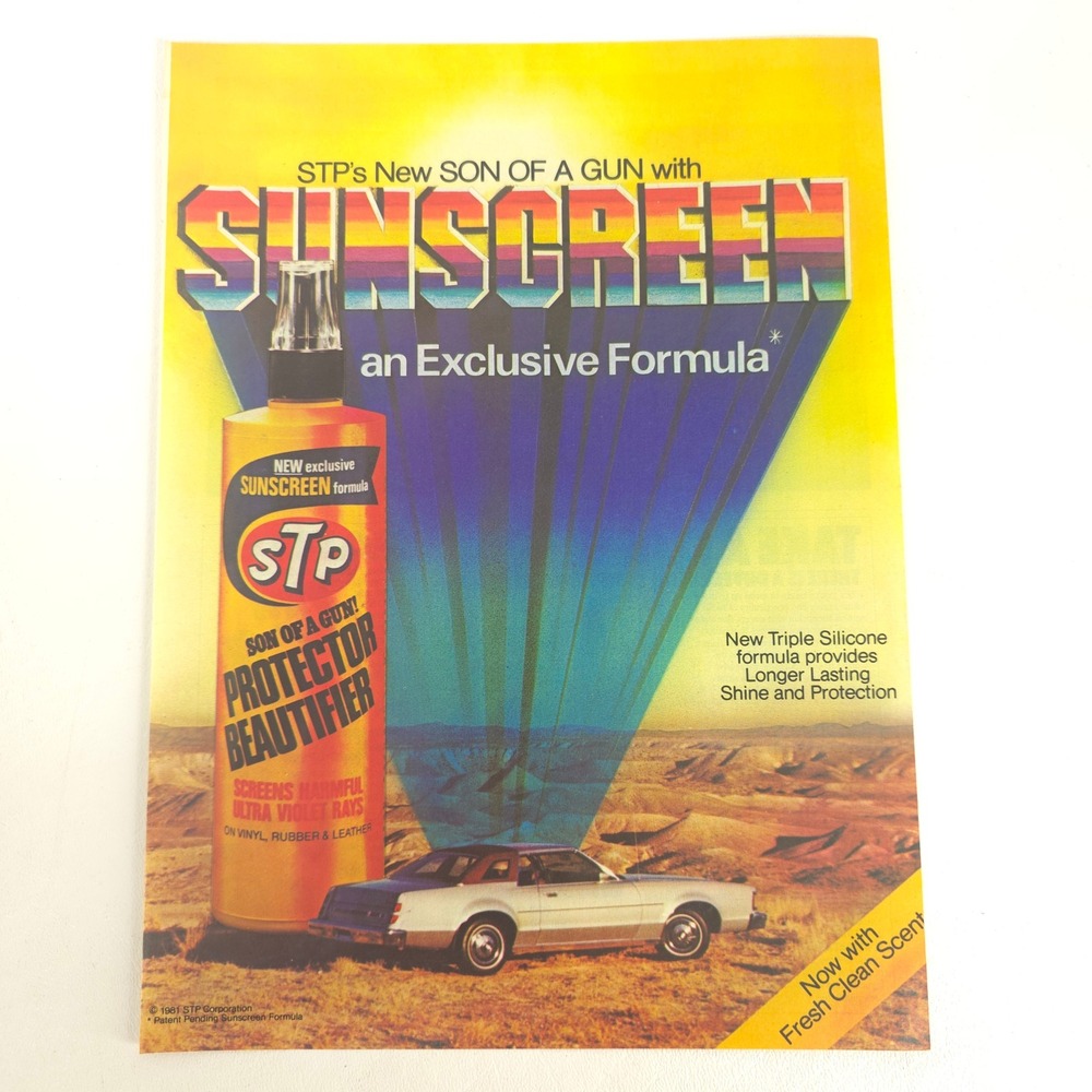 Vintage Monte Carlo STP Print Ad GM Garage Mancave Retro Decor Collector Display